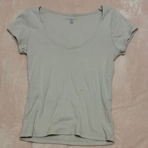 Brandy Melville tan t-shirt size small, small stain in the front